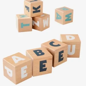 10 Grands Cubes Lettres En Bois FSC® Multicolore – Vertbaudet 15