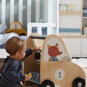 Chariot De Marche Avec Freins EN VOITURE SIMON En Bois FSC® Multicolore – Vertbaudet 16